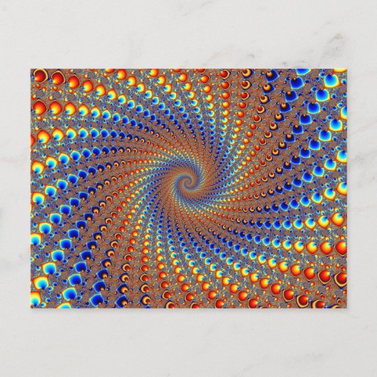 Monterey Fractal Art Briefkaart (Voorkant)