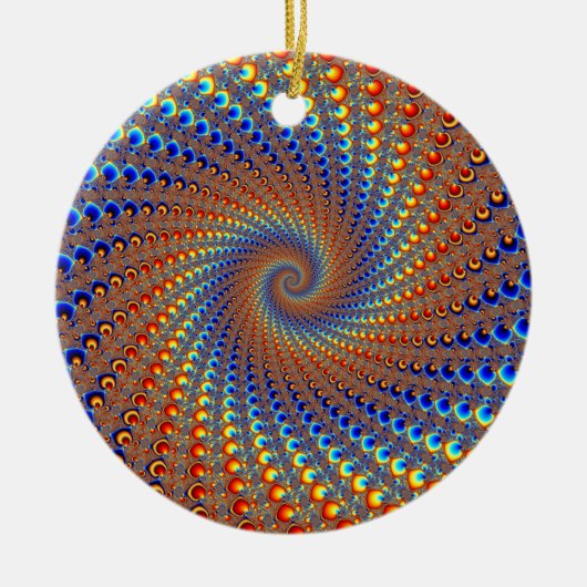 Monterey Fractal Art Keramisch Ornament (Voorkant)