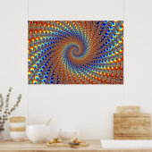 Monterey Fractal Art Poster (Keuken)
