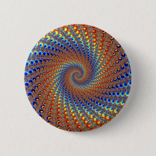 Monterey Fractal Art Ronde Button 5,7 Cm