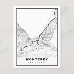 Monterey Map Briefkaart