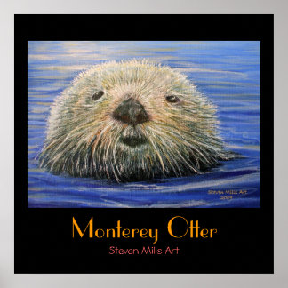 Monterey Otter Poster
