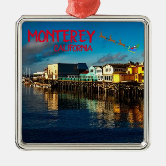 Monterey Pittoresque Noël Ornement (Devant)