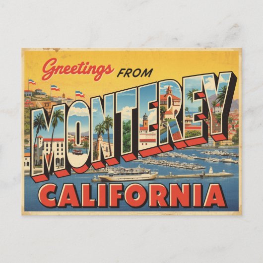  Monterey Reizen Briefkaart (Voorkant)