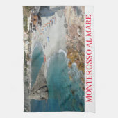 Monterosso al Mare uitzicht theedoek (Verticaal)