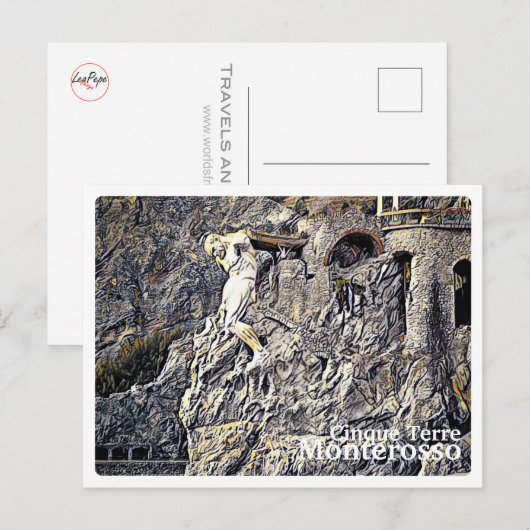 MONTEROSSO Cinque Terre - DE GIANT - Briefkaart (Voorkant / Achterkant)