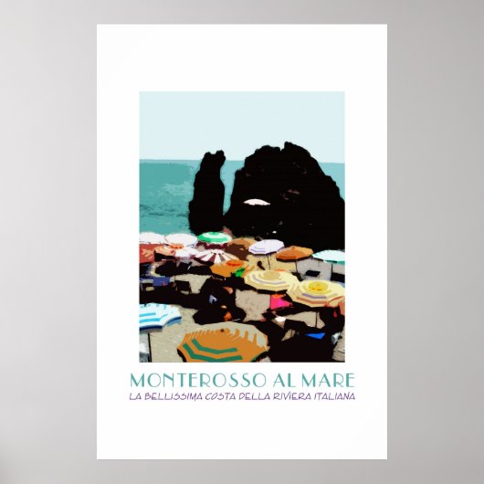 Monterosso, Cinque Terre, Italie Poster vintage (Devant)