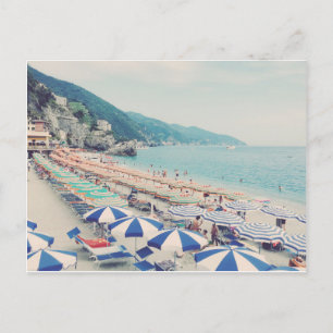 Monterosso Cinque Terre Italy Beach Schilderachtig Briefkaart