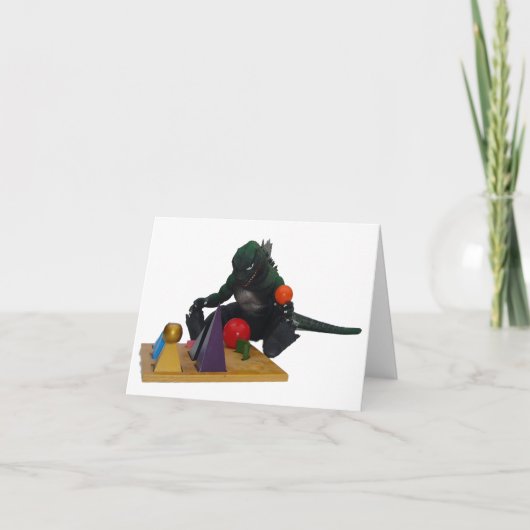 Montessaurus & Grammar Solids Note Kaart (Voorkant)