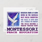 Montessori Dove Briefkaart (Voorkant / Achterkant)