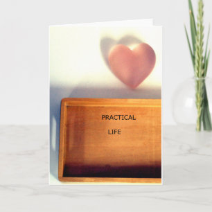 Montessori geïnspireerd wenskaart kaart