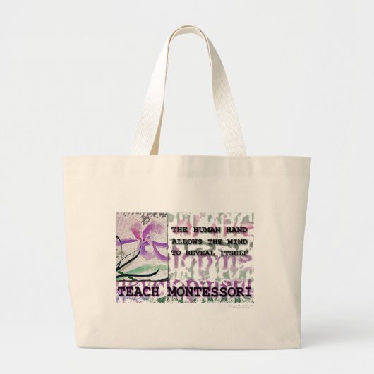Montessori Iris Grote Tote Bag (Voorkant)