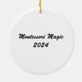 Montessori Kerstornament Keramisch Ornament (Achterkant)