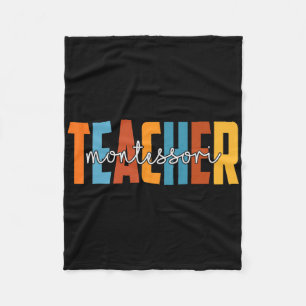 Montessori leraar Autumn Love Herfst Thankful Appe Fleece Deken