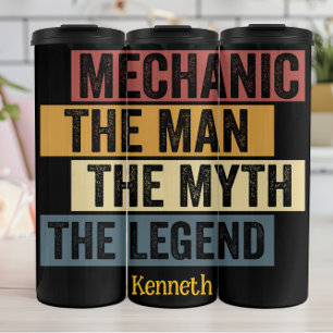 Monteur: Bold & Empowered Inspirerend Graphic Thermosbeker