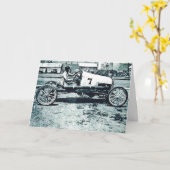 Monteur Frank Ruman in raceauto #7 Kaart (Gele Bloem)