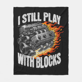  monteur Garage Car Engine Ik speel nog steeds Wi Fleece Deken