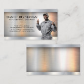 Monteur glimlachend | Auto Technicus Visitekaartje (Voorkant / Achterkant)