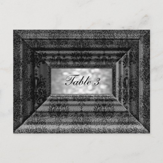 Monteuxe Shade Table Number Kaart (Voorkant)