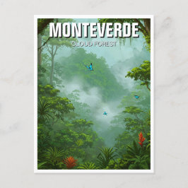 Monteverde Cloud Forest Costa Rica Reizen Briefkaart