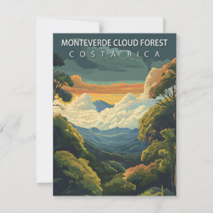 Monteverde Nevelwoud Costa Rica Vintage Briefkaart