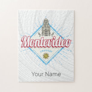 Montevideo City Uruguay Palacio Salvo Souvenir Legpuzzel