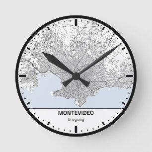Montevideo Klok Stad Lijn Kunst