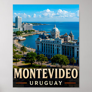 Montevideo Kust Elegantie en Uruguayaanse Charme Poster