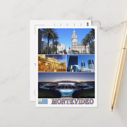 Montevideo Mosaic - Uruguay - Briefkaart (Voorkant / Achterkant in situ)