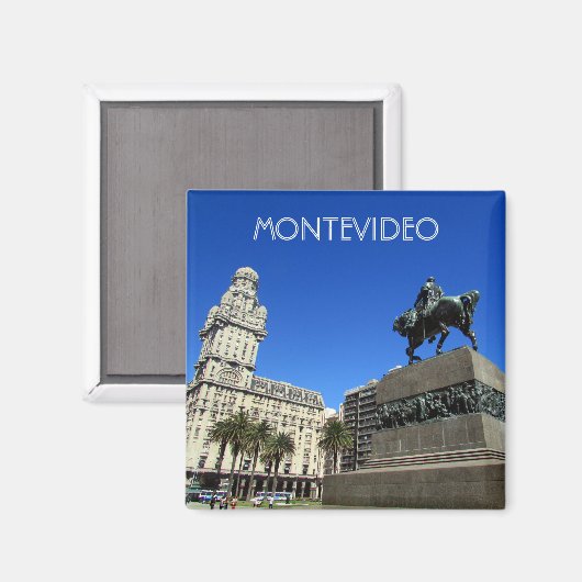 montevideo plaza magneet (Voorkant / Achterkant)