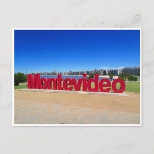 montevideo-teken briefkaart