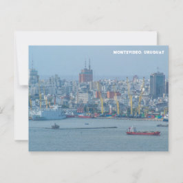 Montevideo, Uruguay City View Briefkaart