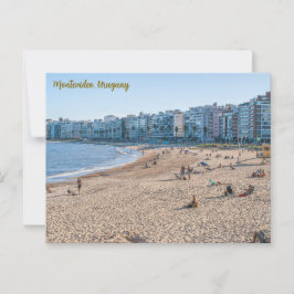 Montevideo, Uruguay, Playa de Los Pocitos Briefkaart
