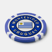 Montevideo Uruguay Poker Chips (Enkel)