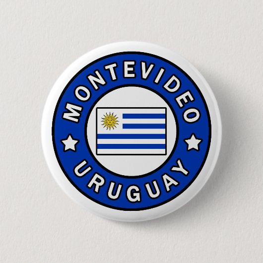 Montevideo Uruguay Ronde Button 5,7 Cm (Voorkant)