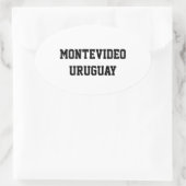 Montevideo Uruguay stickers oval (Sac)