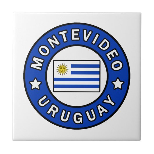 Montevideo Uruguay Tegeltje (Voorkant)