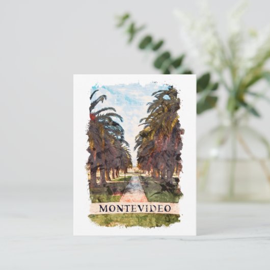 Montevideo Uruguay Zuid-Amerika Reizen Briefkaart (Staand voorkant)