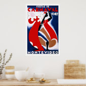 "Montevideo" Vintage Travel Poster (Keuken)