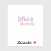 Montez au-dessus de Sticker esthétique tendance (Feuille)