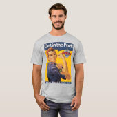 Montez Dans Les Pods Rosie Basic Dark T-Shirt (Devant entier)