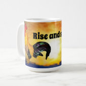 Montez et brille la tasse du coq (Devant gauche)