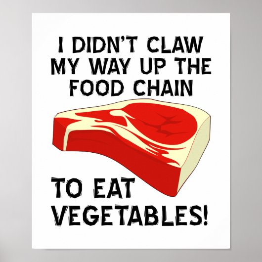 Montez La Chaîne Alimentaire Poster Drôle (Devant)