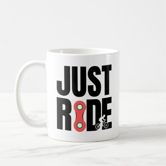 Montez simplement en VTT mug Downhill mountain bik (Gauche)