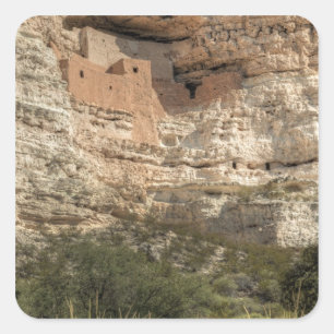 Montezuma Castle Nationaal Monument, Arizona Vierkante Sticker