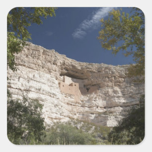 Montezuma Castle National Monument, Arizona 2 Vierkante Sticker