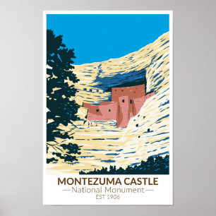 Montezuma Castle National Monument Arizona  Poster