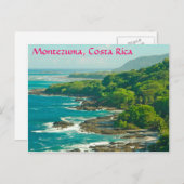Montezuma, Costa Rica briefkaart (Voorkant / Achterkant)