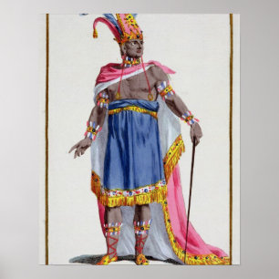 Montezuma, de keizer van Mexico (1466-1520) 1780 Poster