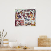 Montezuma II ontvangt hulde Poster (Keuken)